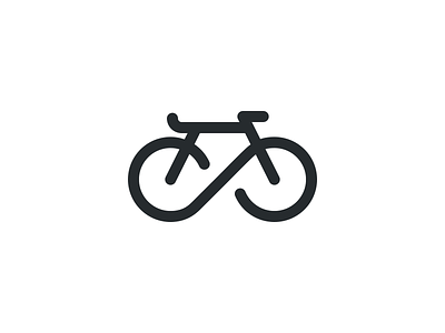 infinity bike bike flat icon ideogram pictogram