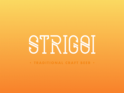 Strigoi logotype beer font identity logo logotype traditional typography wip