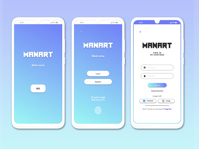 UI/UX APP Design Manart Mamuju app design flat minimal ui ux