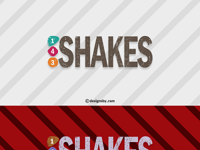 143 Shakes logo animation app art branding branding work clean design flat graphic design illustration logo logo design ui