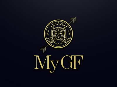 My GF Logo animation app art branding clean design flat illustration logo ui