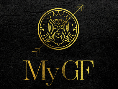 My GF Logo animation app art branding clean design flat graphic design graphics illustration logo ui