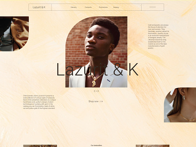 Jewelry store Lazurit & K branding design graphic design ui ux webdesign