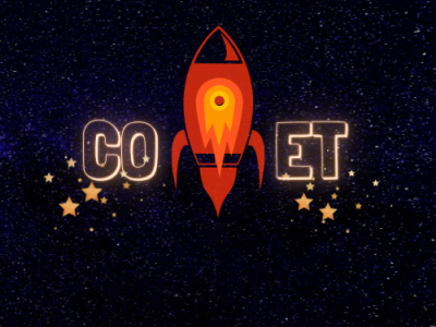 COMET comet dailylogochallenge design illustration logo minimal typography