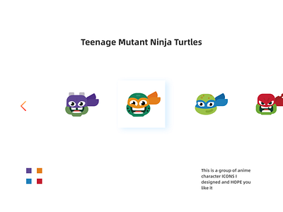 Teenage Mutant Ninja Turtles design icon ui 动漫 角色
