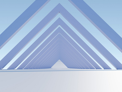 abstract minimal background with a triangular tunnel.