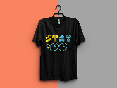 "Stay Cool" | Typography T-shirt Design apparel branding clothes clothing clothing brand custom design custom tshirt custom typography design fashion graphics design illustration kaos moda shopping tshirt tshirt design
