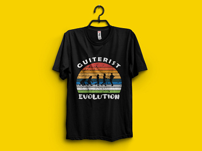 "Guiterist Evolution" T-shirt Design