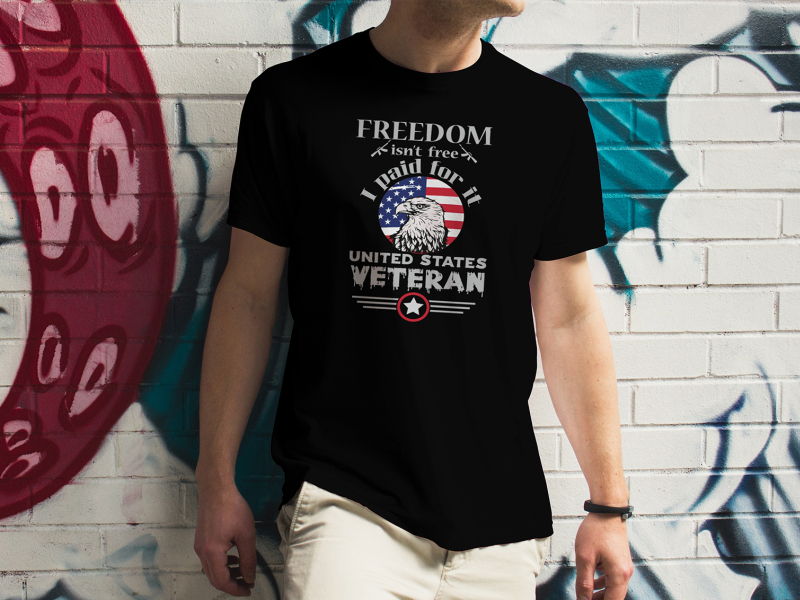 Veteran Tshirt designs themes templates and downloadable graphic