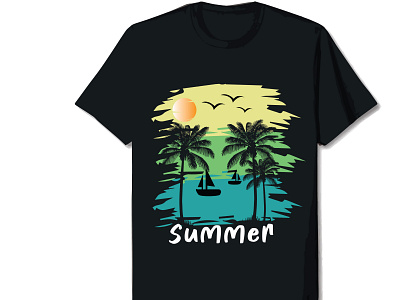Summer T-shirt Design clothes clothing custom design custom tshirt custom typography design fashion illustration retro design