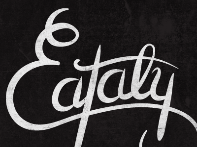 Eataly hand lettering