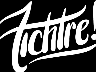 Fichtre hand lettering