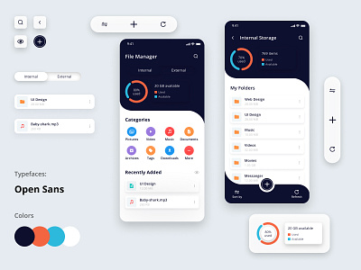 File Manager App app figma files ios mobile ui uiapp uitrends userinterface ux