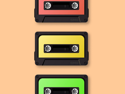 Vintage cassette illustration color figma graphic design illust illustration illustrations logo oldtimes ui vintage