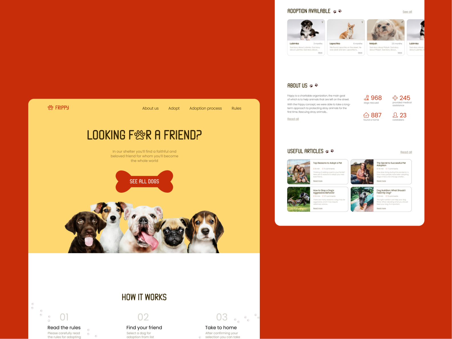 Pet Shelter (minimorphism style) by Symbat Kydyrkhanova on Dribbble