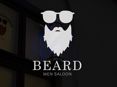 Beard Saloon Logo brand brand design brand identity branding branding design design flat illustration illustrator logo logo design logodesign logos minimal saloon logo