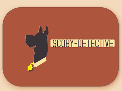 Scoby not scooby design logo vector