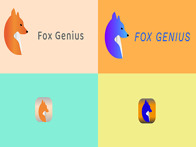Fox Genius branding design icon logo vector