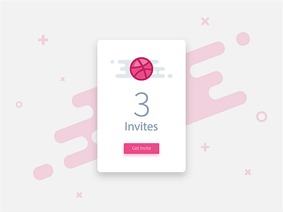 3 Dribbble Invites design draft dribbble invite invites giveaway ui