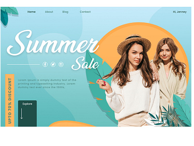 Summer Sale Fashion Web