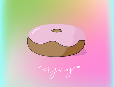 Pastel Vibes 🍩✨ donut gradient graphic design pastel