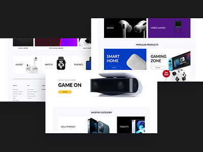Electronics store design ecommerce electronics online store ui ux web