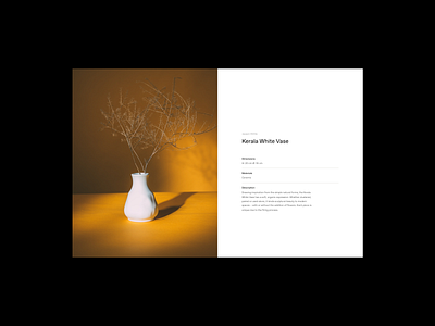 Ceramics studio / product page design ui web