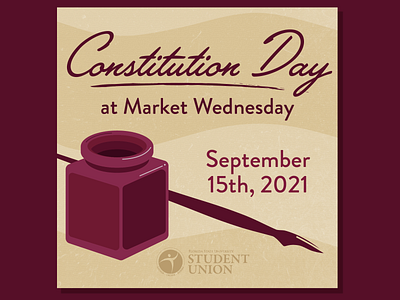 Constitution Day social media post adobe illustrator constitution day design digital illustration florida state university graphic design higher ed illustration social media