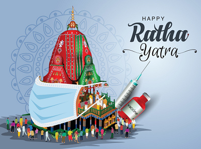 Rath Yatra advertise animation branding design graphic design juggernaut