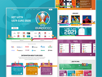 Hot with UEFA EURO 2020 3d