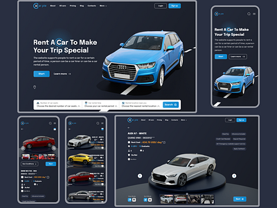 Website Carpie Design - Visual Design 3d animation ui visual design web design