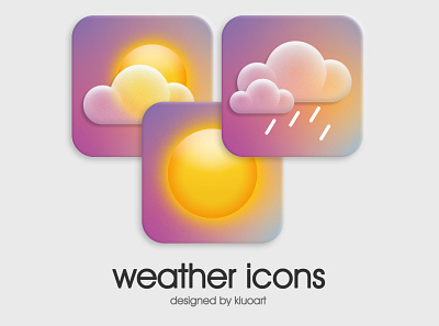 weather 3d icons 3d app icon illustration ui ux web