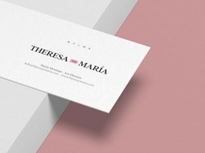 Theresa & María art direction brand logo méxico photography