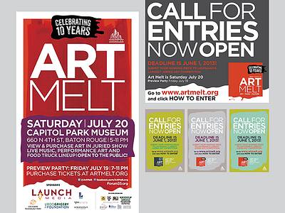 Art Melt design selections art melt art show baton rouge flyer louisiana poster print