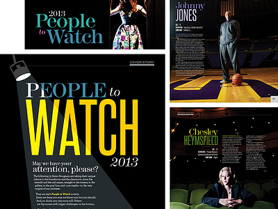 225 magazine: January 2013 cover story editorial design magazine print typography