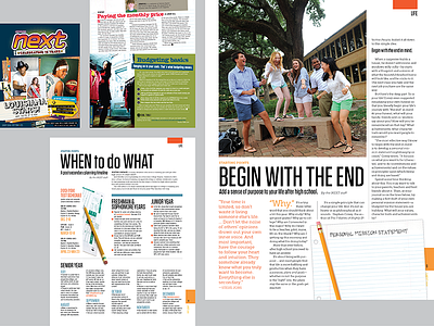 Louisiana NEXT magazine college editorial design graduation high school louisiana magazine print senior year