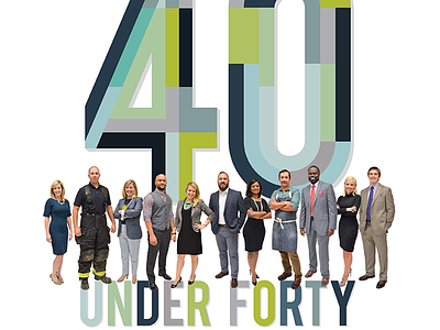 Baton Rouge Business Report: 40 Under Forty editorial design magazine print