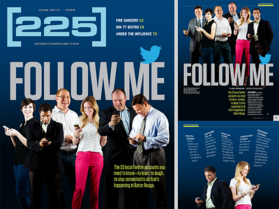 225 magazine baton rouge editorial design magazine print social media twitter