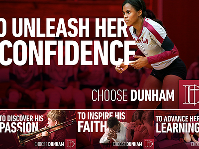 The Dunham School: Choose Dunham ad billboard campaign education print school