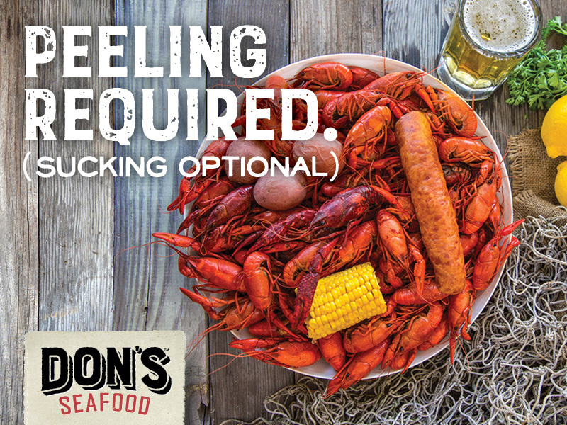 Don's Seafood rustic cajun lousiana crawfish seafood