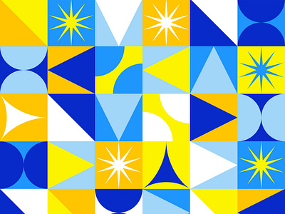 Blue and Yellow pattern