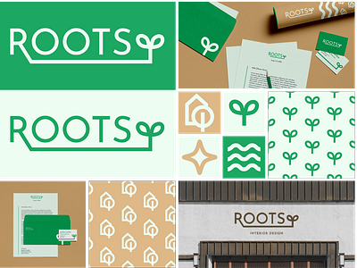 Roots Branding branding briefbox colorful concept corporate design identity luxury minimal natural pattern plants roots simple upscale