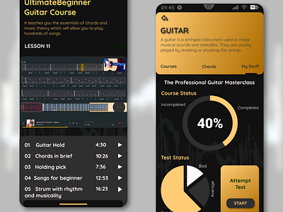 Tuner - Musical Instrument Learning App #uiuxdesign