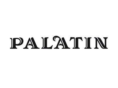 Palatin calligraphy lettering logo tupe