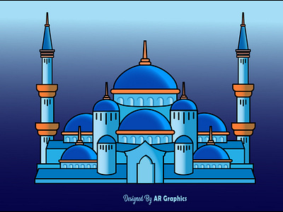 masjid graphic design illustration vector art