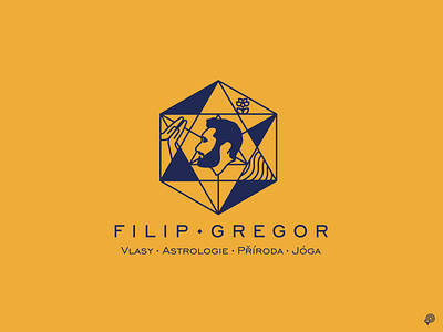 Filip Gregor Blog logo 2d astrology branding design hairdresser icon illustration lineart logo monochrome nature vector yoga