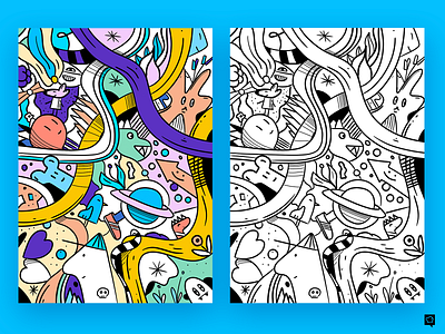 Coloring-book page