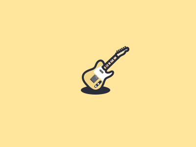 Fender Telecaster 4px fender guitar icon lines telecaster