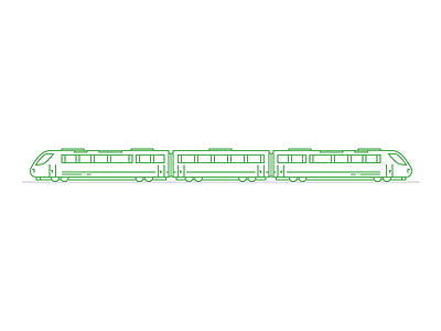 Train icon illistration lines train