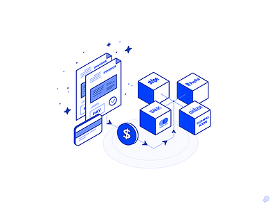 Invoice box icon illustration invoice isometric line lineart linen money monochorome